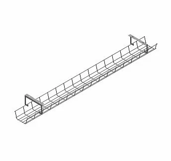 Кабель-канал 120 см, стол СЕРЫЙ