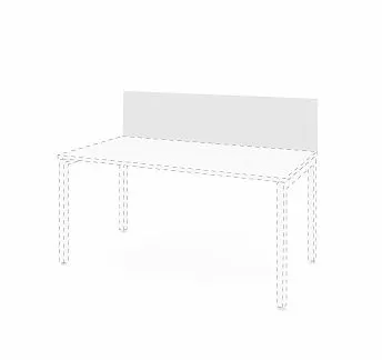ТУР/СКИД/TOUR/SKID Экран стола ДСП 140 БЕЛЫЙ